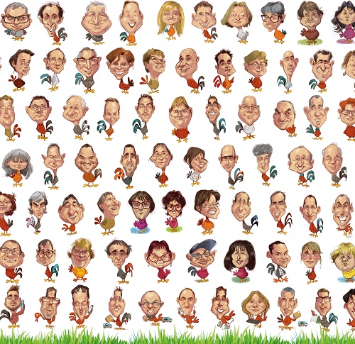 caricatures des fermiesr de janzé