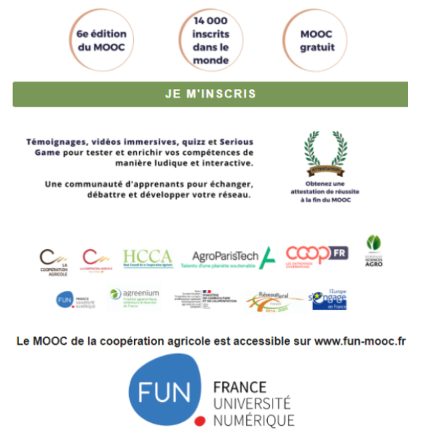 Inscription Mooc La Coopération Agricole