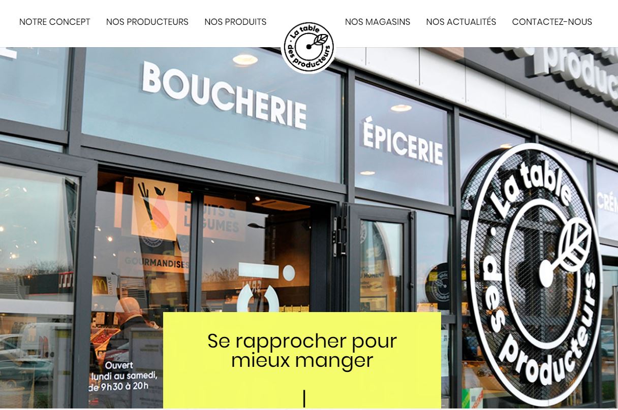 photo table des producteurs