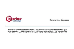 CP interbev accord mercosur