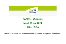 webinaire génétique idele 