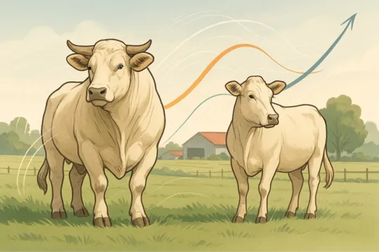 illustration étude engraissement bovin