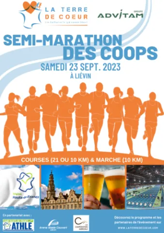 Affiche Semi-marathon des coops 2023