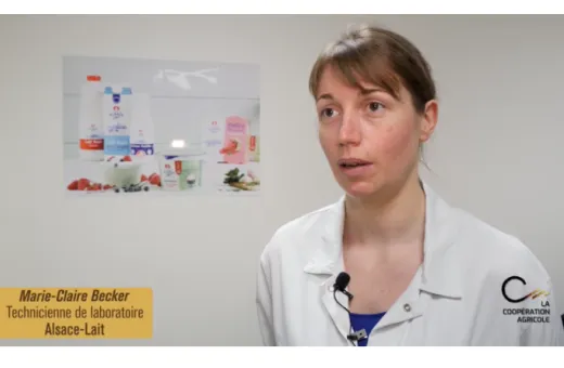 Image de Marie-Claire Technicienne de laboratoire chez alsace Lait