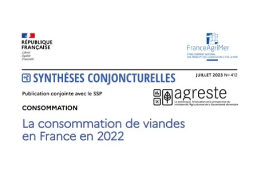La consommation de viandes en France en 2022