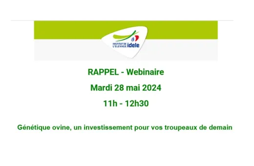webinaire génétique idele 