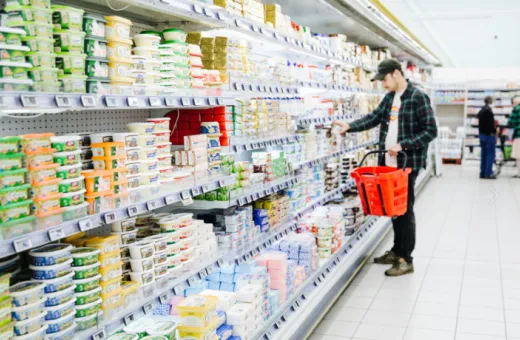 Image d'un linéaire de supermarché