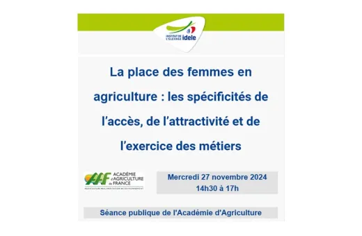 Place des femmes en agriculture Idele