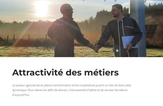 page attractivité des métiers