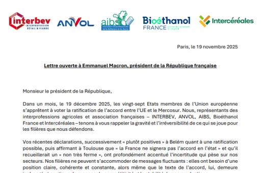 lettre ouverte interpro macron