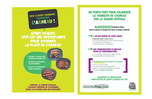 nos clients changent changeons l'agneau