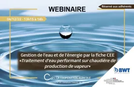 Webinaire sur la gestion de l'eau