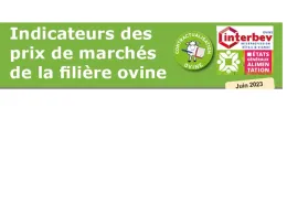 indicateur ovin juin 2023