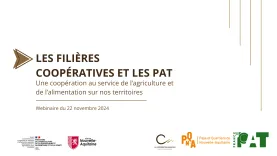 Les filières coopératives et les PAT