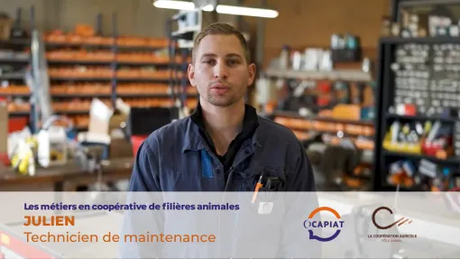 Julien, technicien de maintenance, qui assure le bon fonctionnement des installations