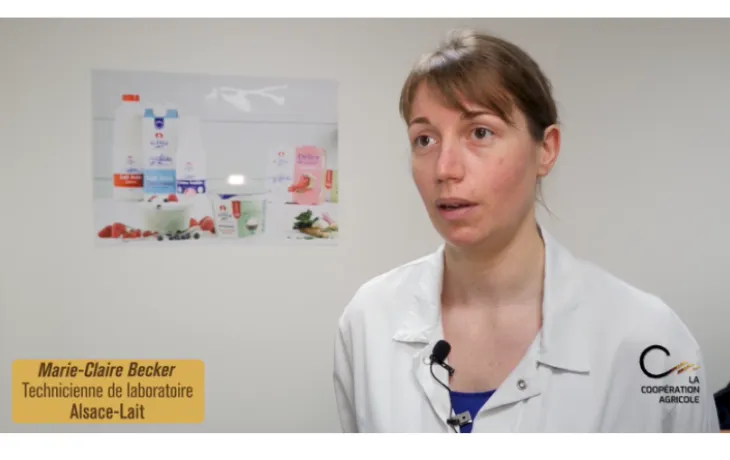 Image de Marie-Claire Technicienne de laboratoire chez alsace Lait