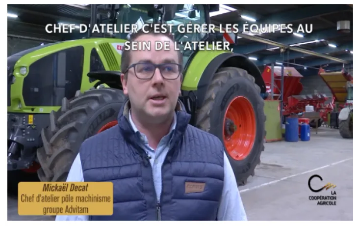 Mickaël, Chef d'atelier machinisme chez Advitam
