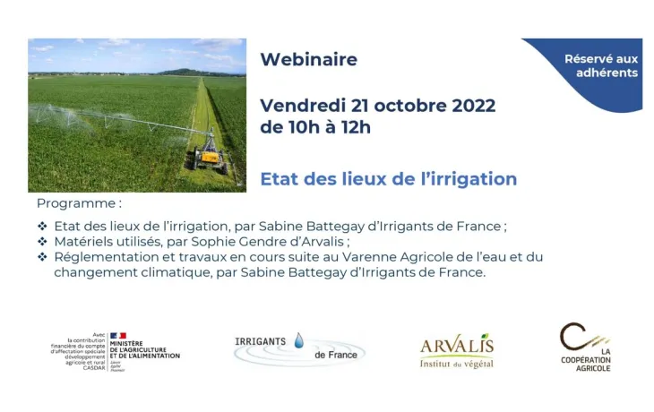 Webinaire Eco 2 - Irrigation