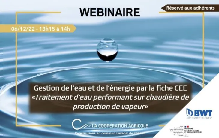 Webinaire sur la gestion de l'eau