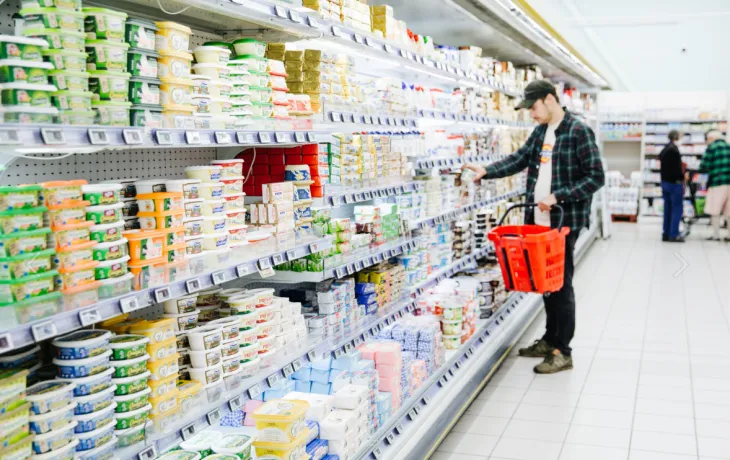 Image d'un linéaire de supermarché