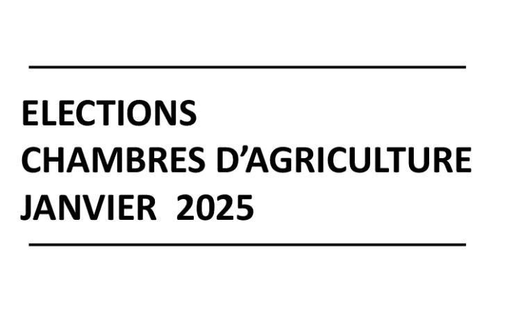 Elections chambres d'agriculture janvier 2025