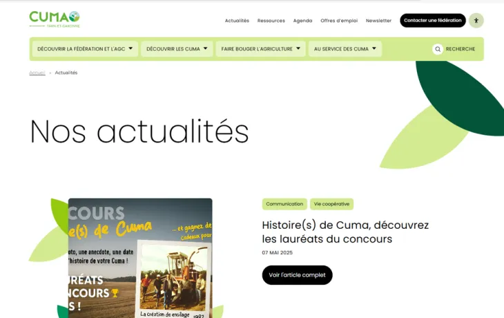 Site internet CUMA
