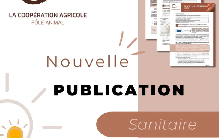 Nouvelle publication sanitaire