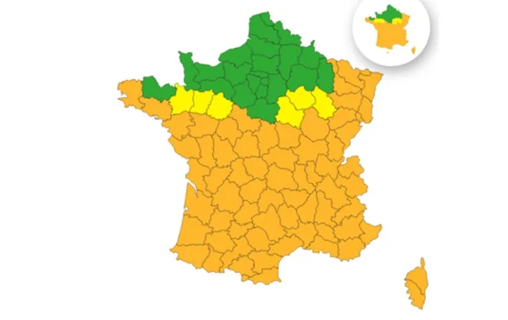 carte vigilance meteo france du 18/0/2025