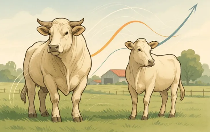 illustration étude engraissement bovin