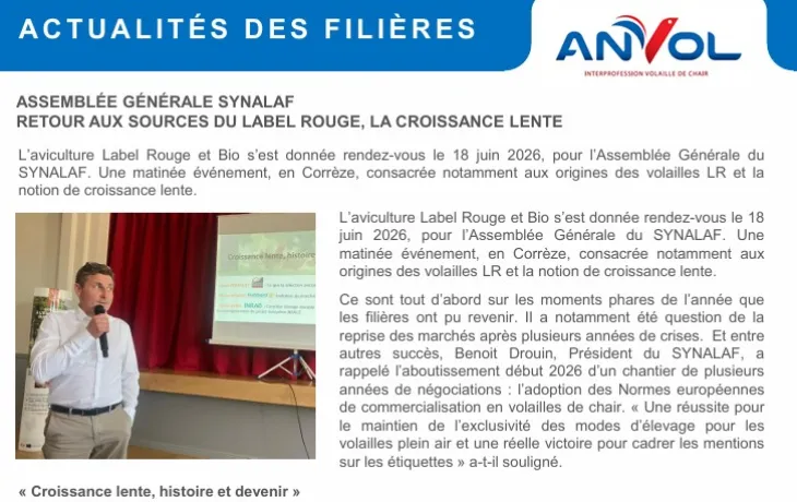 Bulletin interfilière anvol 520